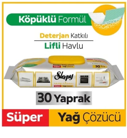Yüzey Temizlik Havlusu 30 Adet Çözücü