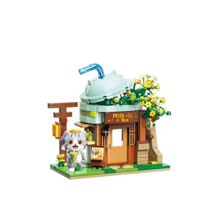 Kp-28021 Milk Tea Shop Blok Seti -Vagon Life