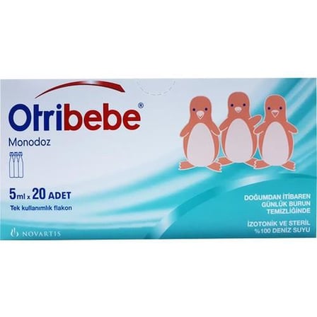 Otribebe Monodoz Doğal Deniz Suyu 5 Ml X 20 Flakon