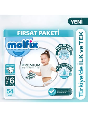 Bebek Bezi Fırsat Paketi 6 Beden 15+ Kg 54 Adet