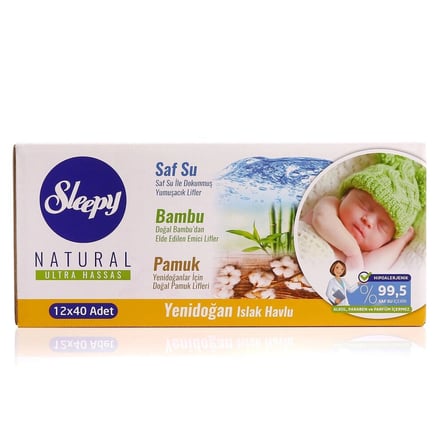 Yenidoğan Islak Mendil 12X40 480 Yaprak