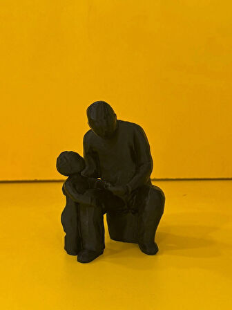 Baba-Çocuk İnsan Figürlü Biblo