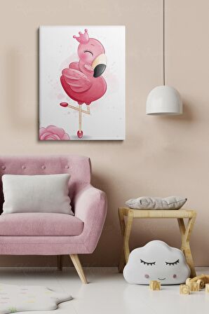 Erkek Ve Kız Çocuk Odaları İçin Dekoratif Soyut Desenli Figürlü Kanvas Çerçeve Çerçeveli Tablo