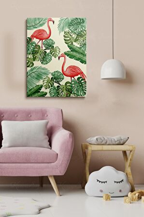 Erkek Ve Kız Çocuk Odaları Için Dekoratif Soyut Desenli Figürlü Kanvas Çerçeve Çerçeveli Tablo