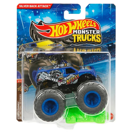 1:64 Hot Wheels Monster Trucks Araba FYJ44 - Jhy67 Silver Back Attack