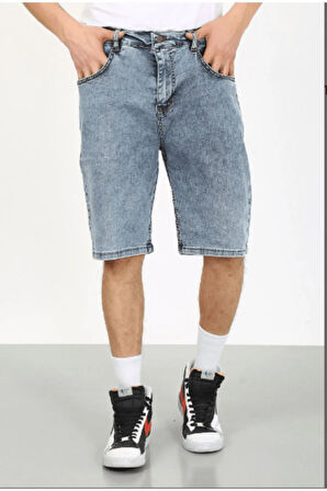 Baggy Rahat Kalıp Lacivert Taşlamalı Kot Pantolon