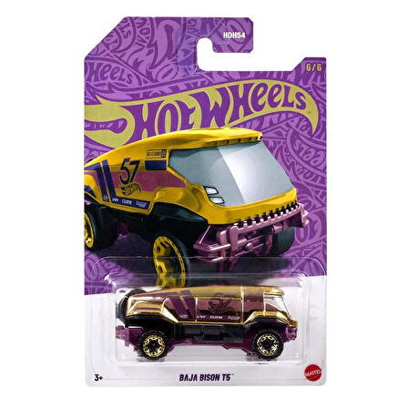  Hot Wheels Mor Baja Bison T5, 57. Yıl