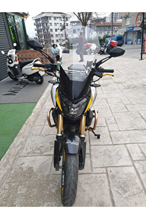 Bajaj Dominar 250 Ön cam 2017 2024 Model Yılı 58cm Şeffaf Renk 4mm Uzun Geniş Cam