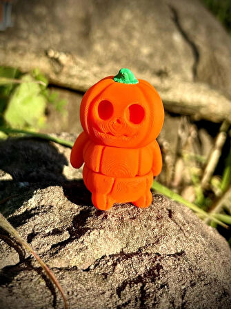 Balkabağı Oyuncak- Festivali Macerası🎃 3D Hareketli Organik Model - Orta Boy