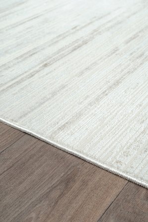Bambum Soft Düz Desen Modern Bambu Saten Halı Kaymaz Taban Yıkanabilir Salon Mutfak Halısı 1002 BEJ