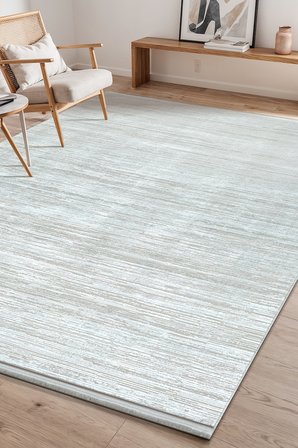 Bambum Soft Düz Desen Modern Bambu Saten Halı Kaymaz Taban Yıkanabilir Salon Mutfak Halısı 1002 GRİ