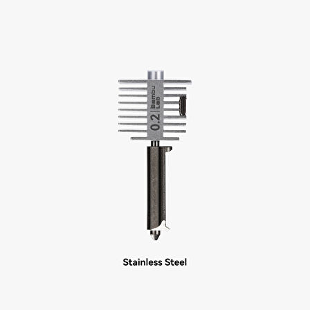 Bambu Lab Paslanmaz Çelik Hotend 0.2 Nozzle - A1 Serisi