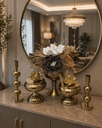 GOLD 5 PARÇA ARANJMAN SETİ
