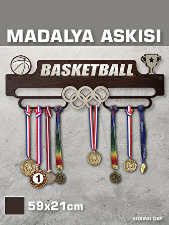 Basketbol Sporcu Madalya Askısı M / Basketball Sporcu Ödül Duvar Askılı Madalyalık / Madalya Tutucu