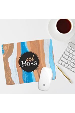  Mavi Gold Dikdörtgen Mouse Pad Mouse Altlığı