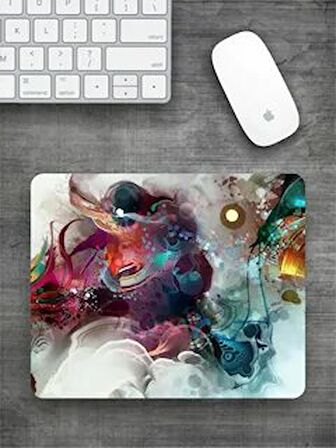  İLLÜSTRASYON DESENLİ Dikdörtgen Mouse pad