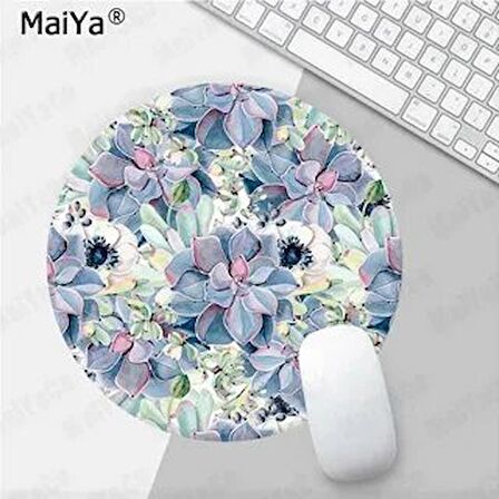  BAHAR DESENLİ Yuvarlak Mouse pad