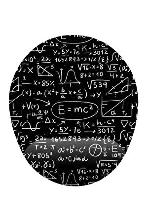 E=mc2 Formüller Bilek Destekli Mouse Pad