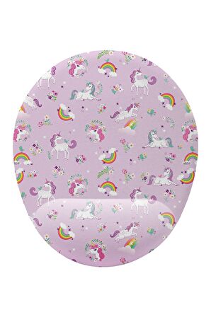 Unicorn Desenli Bilek Destekli Mouse Pad