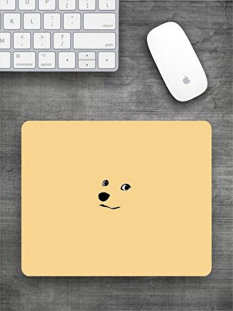 KÖPEK YÜZ Baskılı Dikdörtgen Mouse Pad BSKBZR