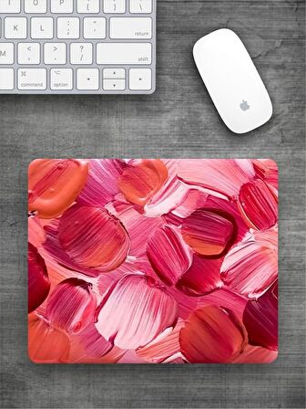 PEMBE TONLAR Baskılı Dikdörtgen Mouse Pad BSKBZR