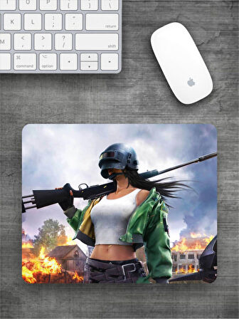 PUBG Baskılı Dikdörtgen Mouse Pad BSKBZR