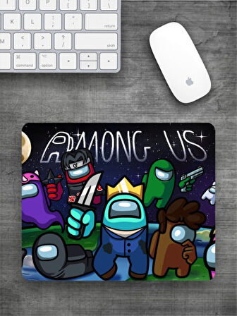 AMONG US Baskılı Dikdörtgen Mouse Pad BSKBZR