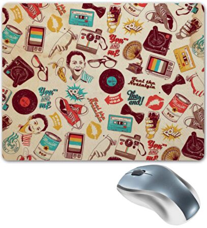 ILLUSTRASYON Baskılı Mouse Pad BaskıBazar