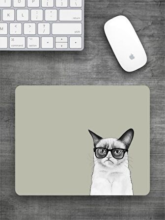 KEDİLER Baskılı Dikdörtgen Mouse Pad BSKBZR