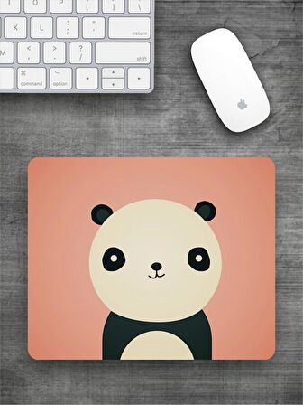 PANDA Baskılı Dikdörtgen Mouse Pad BSKBZR