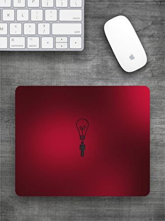 AMPUL Baskılı Dikdörtgen Mouse Pad BSKBZR