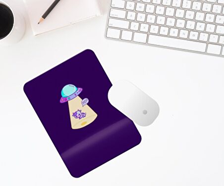 Uzaylı İnek Bilek Destekli Mouse Pad