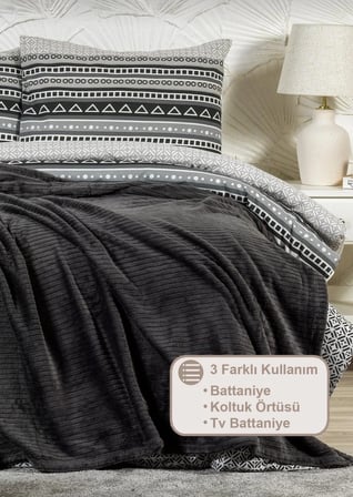Battaniye çift kişilik wellsoft yumuşak peluş 