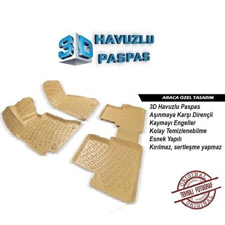 Rizline Renault Megane 2 Sedan 2004-2009 3D Bagaj Havuzu