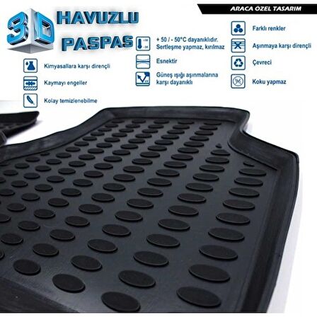 Rizline Seat Arona 3D Havuzlu Paspas