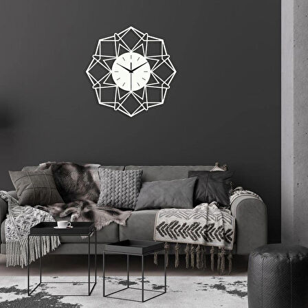 Beyaz Modern Ahşap dekor Saat 