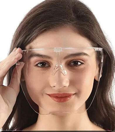 Kristal şeffaf Unisex Yüz Maskesi 
