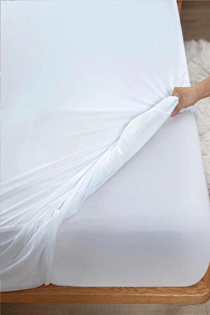 Bebesi Fitted Alez Tek Çift Battal Boy Sıvı Geçirmez Pamuk Kumaş Yatak Koruyucu Alez