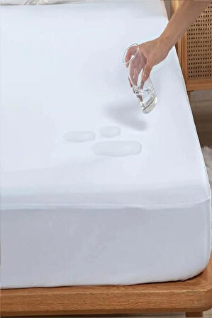 Bebesi Fitted Alez Tek Çift Battal Boy Sıvı Geçirmez Pamuk Kumaş Yatak Koruyucu Alez