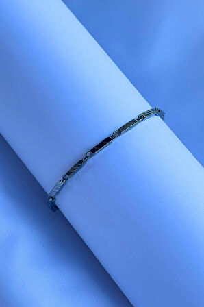 El İşçiliği ile Üretilmiş Paslanmaz Çelik Erkek Bileklik