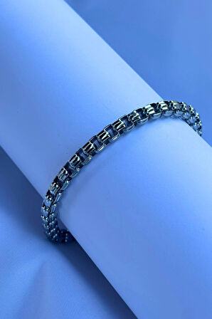 El İşçiliği ile Üretilmiş Paslanmaz Çelik Erkek Bileklik