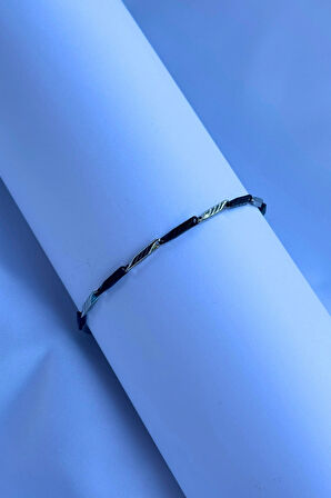 El İşçiliği ile Üretilmiş Paslanmaz Çelik Erkek Bileklik