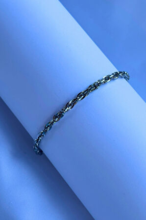 El İşçiliği ile Üretilmiş Paslanmaz Çelik Erkek Bileklik