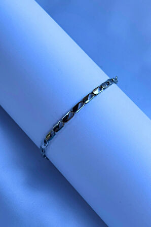 El İşçiliği ile Üretilmiş Paslanmaz Çelik Erkek Bileklik