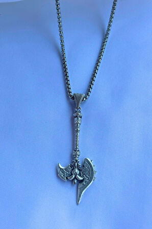 Balta El İşçiliği Paslanmaz Çelik Zincir Erkek Kolye