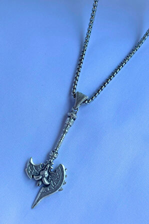 Balta El İşçiliği Paslanmaz Çelik Zincir Erkek Kolye