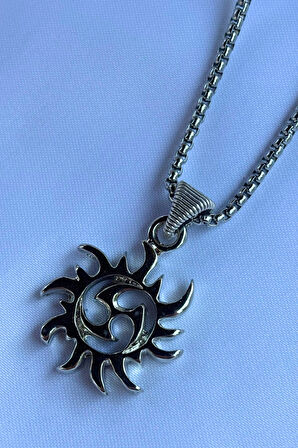 Biohazard El İşçiliği Paslanmaz Çelik Zincir Erkek Kolye