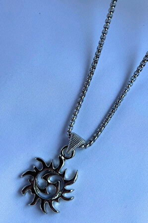 Biohazard El İşçiliği Paslanmaz Çelik Zincir Erkek Kolye