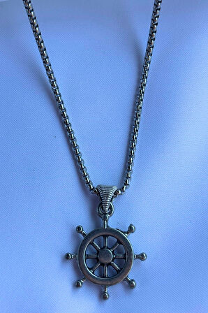 Dümen El İşçiliği Paslanmaz Çelik Zincir Erkek Kolye