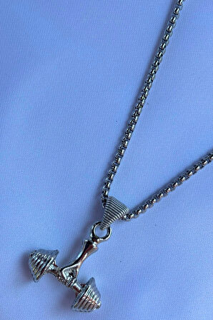 Dambıl El İşçiliği Paslanmaz Çelik Zincir Erkek Kolye